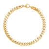 New 😀 Flat Wire Cuban Chain Bacelet in 10K Yellow Gold by Belk & Co. ✔️