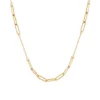 Wholesale 😍 Hollow Paperclip Station Necklace in 10K Yellow Gold by Belk & Co. 🌟