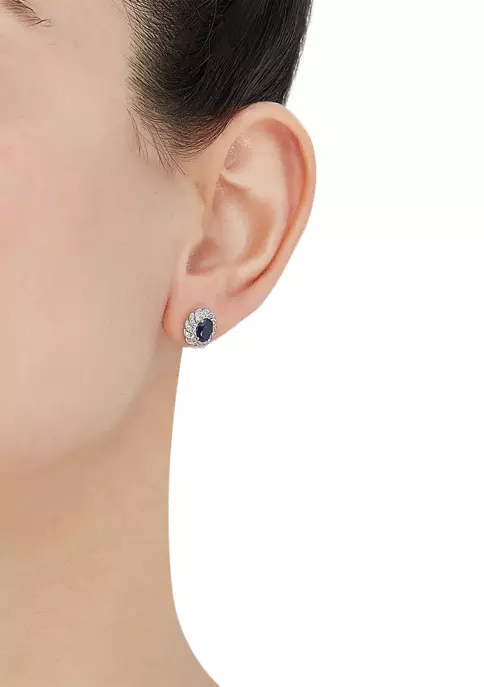 Deals 🌟 1/6 ct. t.w. Diamond and Ruby Earrings in 14K White Gold by Belk & Co. 💯 3 Deals 🌟 1/6 ct. t.w. Diamond and Ruby Earrings in 14K White Gold by Belk & Co. 💯 - Image 3