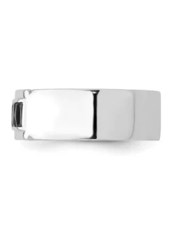 Brand new 😍 Sterling Silver Rhodium-Plated Black Cubic Zirconia Grooved Ring by Belk & Co. ❤️ -DealsBelk & Co. Store Belk 23026