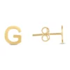 Wholesale 🔔 14KY Yellow Gold Initial-G Post Earring by Belk & Co. 😍