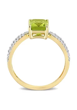 Discount ๐ Octagon Peridot and 1/5 CT TW Diamond Ring in 14k Yellow Gold by Belk & Co. โญ 8 Discount ๐ Octagon Peridot and 1/5 CT TW Diamond Ring in 14k Yellow Gold by Belk & Co. โญ -DealsBelk & Co. Store Belk 23071