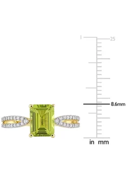 Discount ๐ Octagon Peridot and 1/5 CT TW Diamond Ring in 14k Yellow Gold by Belk & Co. โญ 9 Discount ๐ Octagon Peridot and 1/5 CT TW Diamond Ring in 14k Yellow Gold by Belk & Co. โญ -DealsBelk & Co. Store Belk 23072