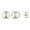 Outlet 👏 9-10mm Cultured Pearl Stud Earrings in 14k Yellow Gold by Belk & Co. 🎉
