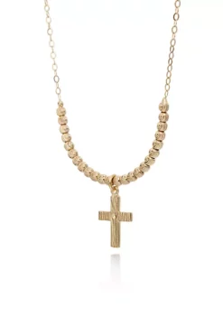 Deals 👍 10K Yellow Gold Cross Pendant by Belk & Co. 🎁