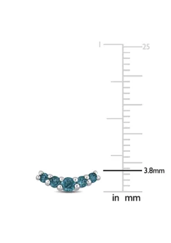 Deals ❤️ 1/2 ct. t.g.w. London Blue Topaz Stud Earrings in 10K White Gold by Belk & Co. 🤩 -DealsBelk & Co. Store Belk 23112