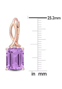 Promo 🌟 6.32 ct. t.g.w. Rose de France and White Topaz Earrings in Rose Plated Sterling Silver by Belk & Co. 🤩 -DealsBelk & Co. Store Belk 23132