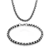 Best deal 🔔 Mens Stainless Steel Necklace and Bracelet Set by Belk & Co. 🎉