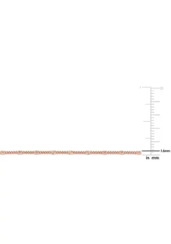 Coupon 🛒 Double Curb Link Chain Necklace in 18k Rose Gold Plated Sterling Silver, 24" by Belk & Co. 🎉 -DealsBelk & Co. Store Belk 23182