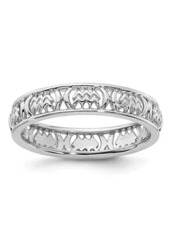 Hot Sale ⌛ Sterling Silver Stackable Expressions Aquarius Zodiac Ring by Belk & Co. ✨ -DealsBelk & Co. Store Belk 23190