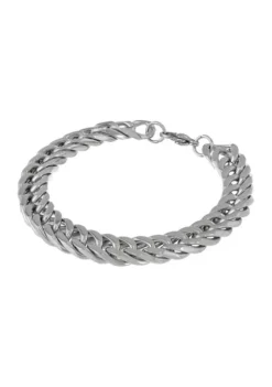 Discount 🛒 Stainless Steel 10 Millimeter Gourmette Chain Bracelet, 9 Inch by Belk & Co. 😍 -DealsBelk & Co. Store Belk 23194