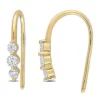 Wholesale 😉 1/2 ct. t.w. Diamond 3-stone Hook Earrings in 10K Yellow Gold by Belk & Co. 🌟