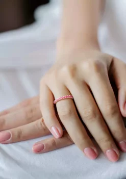 Cheapest 🛒 1.38 ct. t.w. Pink Sapphire Eternity Band in 14K Rose Gold by Belk & Co. 🎉 -DealsBelk & Co. Store Belk 23214