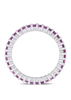 Best Pirce 👏 1.75 ct. t.w. Rhodolite Eternity Ring in 14k White Gold by Belk & Co. 🎉 -DealsBelk & Co. Store Belk 23222