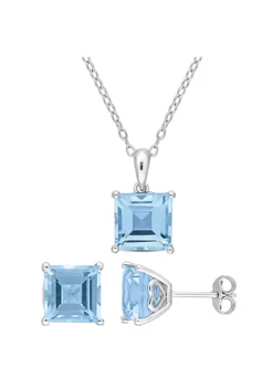 Flash Sale ๐ 2-Piece Set of 9 ct. t.g.w. Sky Blue Topaz Earrings and Pendant with Chain in Sterling Silver by Belk & Co. ๐ 9 Flash Sale ๐ 2-Piece Set of 9 ct. t.g.w. Sky Blue Topaz Earrings and Pendant with Chain in Sterling Silver by Belk & Co. ๐ -DealsBelk & Co. Store Belk 23279
