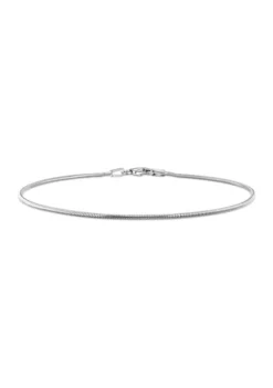 Wholesale 🥰 Sterling Silver 1.2mm Snake Chain Bracelet by Belk & Co. 🔔
