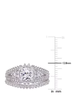 Coupon 🧨 1.6 ct. t.w. Lab Created White Sapphire and 4/5 ct. t.w. Diamond Bridal Ring Set in 10K White Gold by Belk & Co. ⌛ -DealsBelk & Co. Store Belk 23302