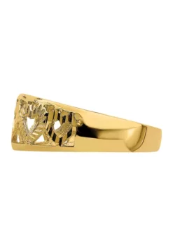 Brand new ⌛ 14K Yellow Gold Diamond Cut 5 Heart Ring by Belk & Co. 👏 -DealsBelk & Co. Store Belk 23329
