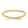 Hot Sale 🌟 14K Gold 1.2mm Milgrain Stackable Band by Belk & Co. 🛒