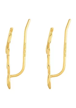 New 🎁 14KY LEAF CLIMBER EARRING by Belk & Co. 🛒 -DealsBelk & Co. Store Belk 23359