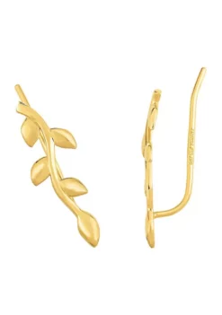 New 🎁 14KY LEAF CLIMBER EARRING by Belk & Co. 🛒 -DealsBelk & Co. Store Belk 23360