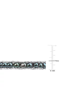 Cheapest 🎁 6-7MM Black Freshwater Cultured Pearl Bangle in Sterling Silver by Belk & Co. 😉 -DealsBelk & Co. Store Belk 23378