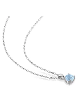 Coupon 🌟 1 ct. t.g.w. Sky Blue Topaz Solitaire Pendant with Chain in Sterling Silver by Belk & Co. ⭐ -DealsBelk & Co. Store Belk 23384