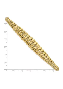 Best Pirce ✨ 14K Yellow Gold Polished Fancy Link Bracelet by Belk & Co. 🔔 -DealsBelk & Co. Store Belk 23414
