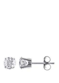 Deals 🔥 1 ct. t.w. Diamond Stud Earrings in 14k White Gold by Belk & Co. ❤️