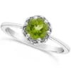 Discount 🎉 Sterling Silver 6mm Round Peridot Ring by Belk & Co. ⌛