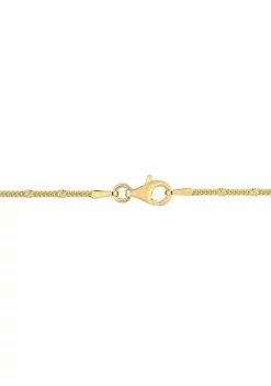 Deals 💯 Double Curb Link Chain Necklace in 18k Yellow Gold Plated Sterling Silver, 20" by Belk & Co. ❤️ -DealsBelk & Co. Store Belk 23495