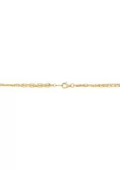 Best deal ✔️ Graduated Strand with Paperclip Aparkle Forzatina Necklace in 10K Yellow Gold by Belk & Co. ⌛ -DealsBelk & Co. Store Belk 23522