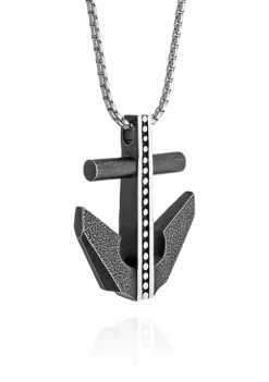 Coupon 😀 Men's Stainless Steel Anchor Pendant by Belk & Co. 🔥 -DealsBelk & Co. Store Belk 23566