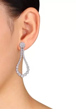 Best reviews of 🛒 2.75 ct. t.w. Created Moissanite Dangle Earrings in Sterling Silver by Belk & Co. ⌛ -DealsBelk & Co. Store Belk 23609