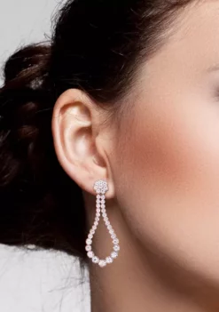 Best reviews of 🛒 2.75 ct. t.w. Created Moissanite Dangle Earrings in Sterling Silver by Belk & Co. ⌛ -DealsBelk & Co. Store Belk 23610