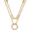 Brand new 👍 14K Yellow Gold Polished Double Layer Necklace by Belk & Co. 🔥