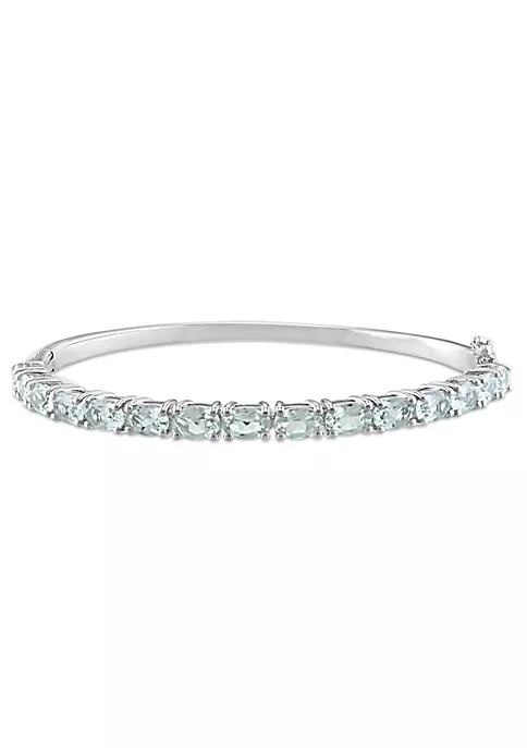 Hot Sale ๐ 6.3 ct. t.g.w. Aquamarine Bangle in Sterling Silver by Belk & Co. ๐ 1 Hot Sale ๐ 6.3 ct. t.g.w. Aquamarine Bangle in Sterling Silver by Belk & Co. ๐