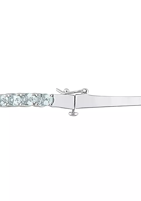 Hot Sale ๐ 6.3 ct. t.g.w. Aquamarine Bangle in Sterling Silver by Belk & Co. ๐ 4 Hot Sale ๐ 6.3 ct. t.g.w. Aquamarine Bangle in Sterling Silver by Belk & Co. ๐ - Image 4