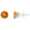 Deals 🌟 Sterling Silver 7mm Round Citrine Stud Earrings by Belk & Co. 🌟