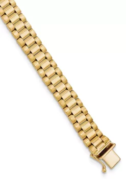 Budget 🧨 Mens 14K Yellow Gold Link Chain Bracelet by Belk & Co. 🌟 -DealsBelk & Co. Store Belk 2379