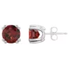 Best deal 😍 Sterling Silver 7mm Round Garnet Stud Earrings by Belk & Co. 👏