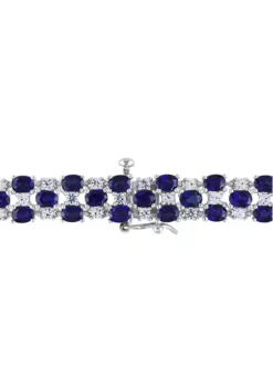 Wholesale ❤️ Lab Created 18.90 ct. t.g.w. Created Blue and Created White Sapphire 3-Row Bracelet in Sterling Silver by Belk & Co. 🧨 7 Wholesale ❤️ Lab Created 18.90 ct. t.g.w. Created Blue and Created White Sapphire 3-Row Bracelet in Sterling Silver by Belk & Co. 🧨 -DealsBelk & Co. Store Belk 23878
