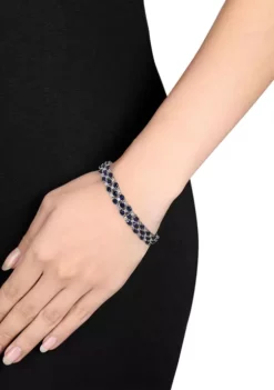 Wholesale ❤️ Lab Created 18.90 ct. t.g.w. Created Blue and Created White Sapphire 3-Row Bracelet in Sterling Silver by Belk & Co. 🧨 8 Wholesale ❤️ Lab Created 18.90 ct. t.g.w. Created Blue and Created White Sapphire 3-Row Bracelet in Sterling Silver by Belk & Co. 🧨 -DealsBelk & Co. Store Belk 23879