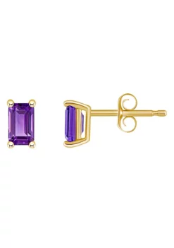 Best reviews of ⌛ 14K Gold 5x3 Emerald Cut Amethyst Earrings by Belk & Co. ❤️ -DealsBelk & Co. Store Belk 23905