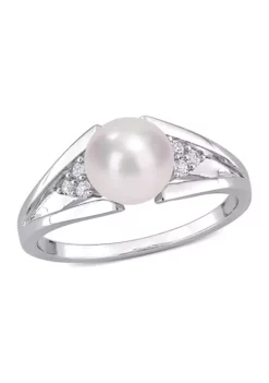 Flash Sale ๐ 7-7.5mm Freshwater Cultured Pearl and Diamond Accent Split-Shank Ring in Sterling Silver by Belk & Co. ๐ 9 Flash Sale ๐ 7-7.5mm Freshwater Cultured Pearl and Diamond Accent Split-Shank Ring in Sterling Silver by Belk & Co. ๐ -DealsBelk & Co. Store Belk 23915