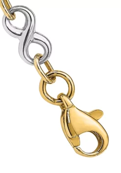 Outlet 🔔 14K Two Tone Polished Infinity 7.5 Inch Bracelet by Belk & Co. ✨ -DealsBelk & Co. Store Belk 23986
