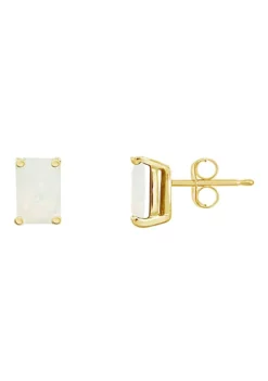 Coupon 🎁 14K Gold 6x4 Emerald Cut Opal Earrings by Belk & Co. 🤩 -DealsBelk & Co. Store Belk 24008