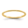 Outlet 🔥 14K Gold 1.2mm Half Round Stackable Band by Belk & Co. 🥰