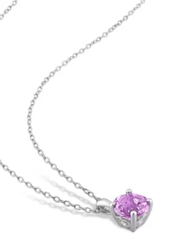 Top 10 💯 1.30 ct. t.g.w. Amethyst Solitaire Pendant with Chain in Sterling Silver by Belk & Co. 😍 -DealsBelk & Co. Store Belk 24046