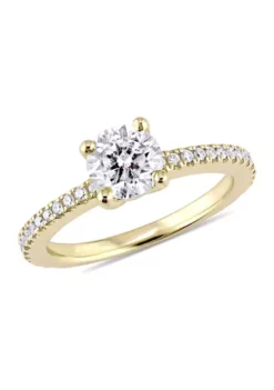 Flash Sale 🛒 1 1/7 CT TW Diamond Engagement Ring in 14k Yellow Gold by Belk & Co. ✨